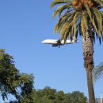 Plane landing in San Diego